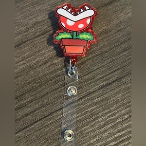 Piranha Plant badge reel